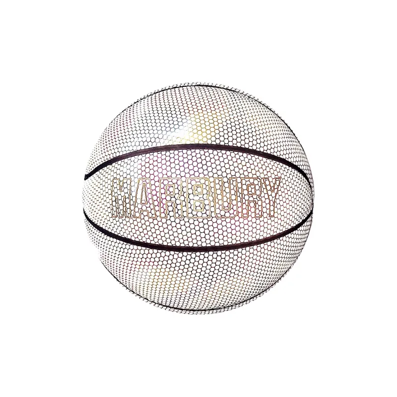 MARBURY PU Basketball Moon White Size 7 Reflective Unisex-2