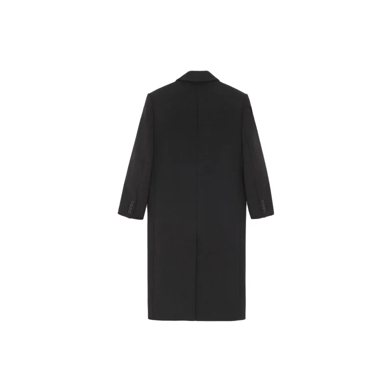 SAINT LAURENT Double Breasted Long Sleeved Coat-1