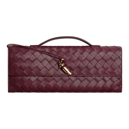 Bottega Veneta Sheepskin Clutch Regular Women's Burgundy