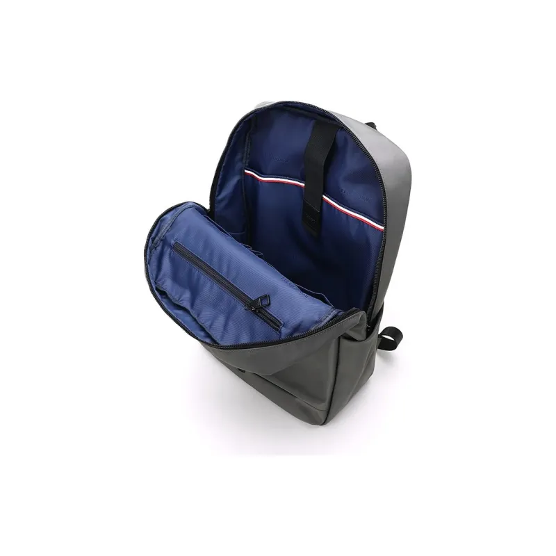 ELLE HOMME Fabric Laptop Backpack Unisex Gray Green-5