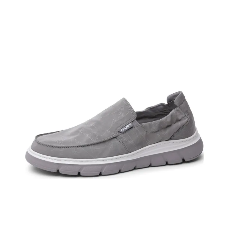 CROWN Casual Shoes Men Low Top Gray-1
