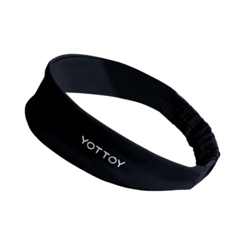 YOTTOY Sweatbands Elastic Moisture Wicking Running Sharp Black Unisex-0
