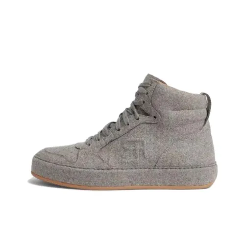 Polo Ralph Lauren Skateboard Shoes Women's High-Top Gray