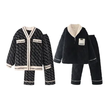 Chun Xi Pajama Set Unisex Black
