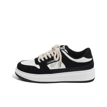 HUANQIU Year Of The Snake Limited Edition, Air Force 1 Low Top Skateboard Shoes Men's White Black