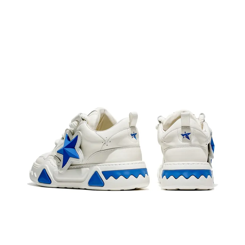 MOERBAI Skateboard Shoes Unisex Low Top White Black/White Yellow/White Blue/Gray-16