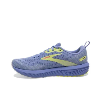 Brooks Revel 6 Cushioning Anti-Slip And Wear-Resistant Low-Top Running Shoes Women's Purple Yellow