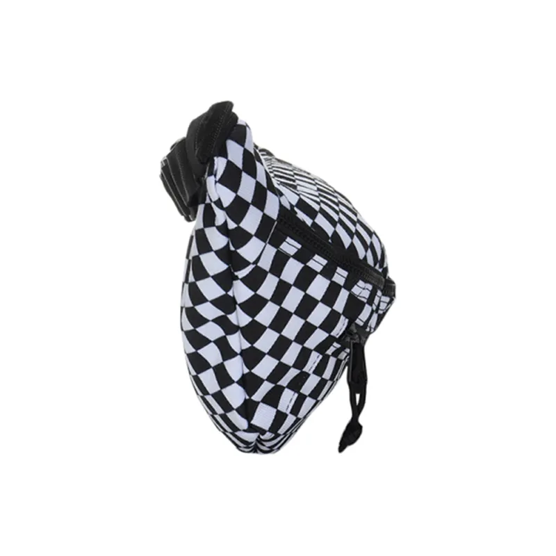 Vans Polyester One Shoulder Crossbody Bag Sling Bag Fanny Pack Regular Unisex Black & White-2