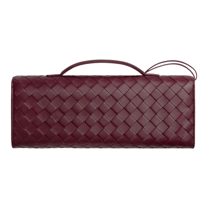 Bottega Veneta Sheepskin Clutch Regular Women's Burgundy-1