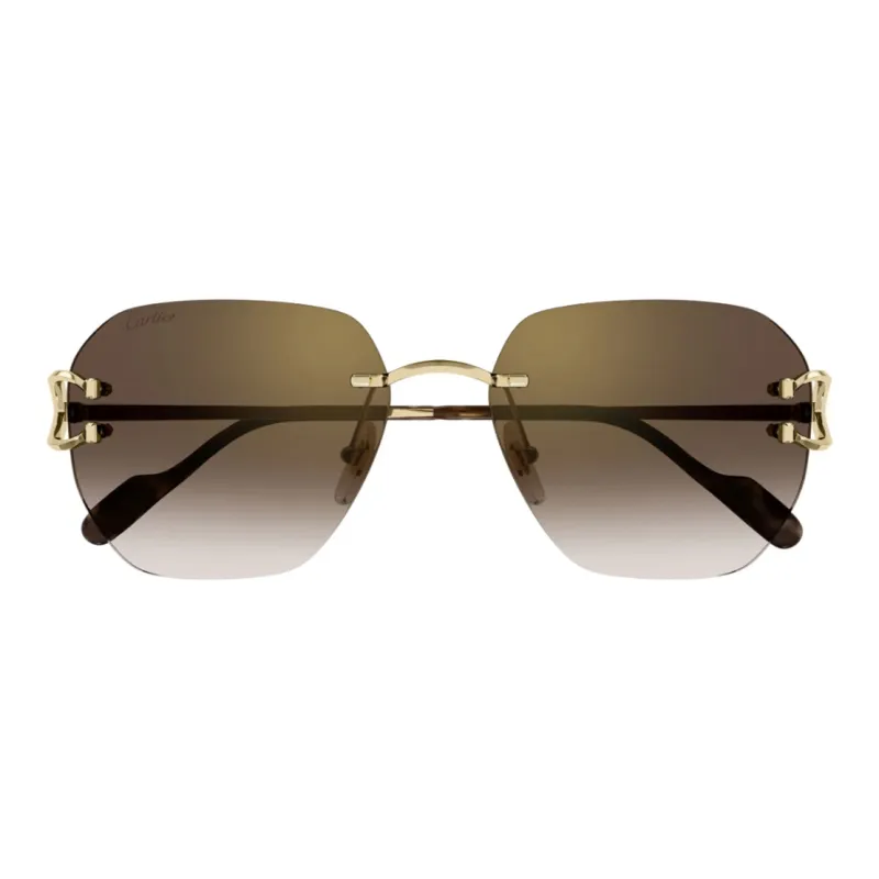 Cartier Geometric Frame Sunglasses-1