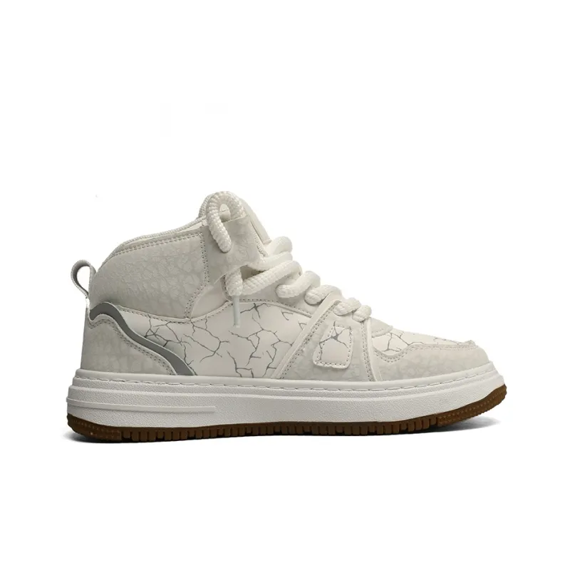 ORD Warm Slip Resistant Cushioning Wear Resistant Mid Top Skateboard Shoes Men's Beige-1