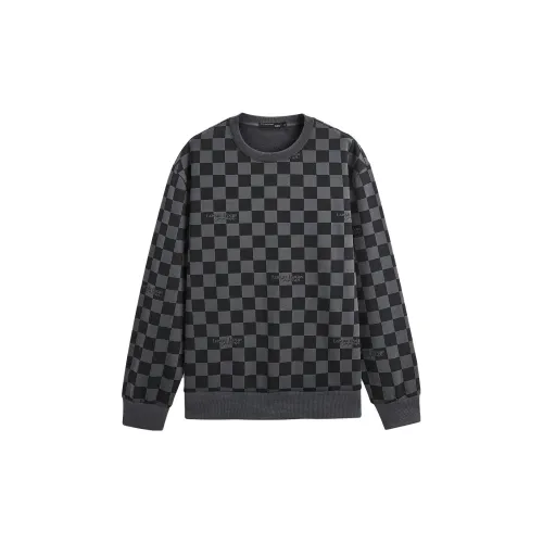 GXG Sweatshirts Men Black/Gray Plaid