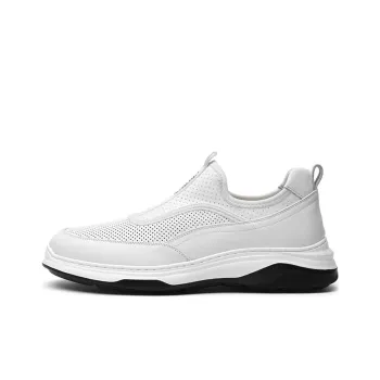 CROWN Low Top Casual Shoes Men's White One Yard Larger