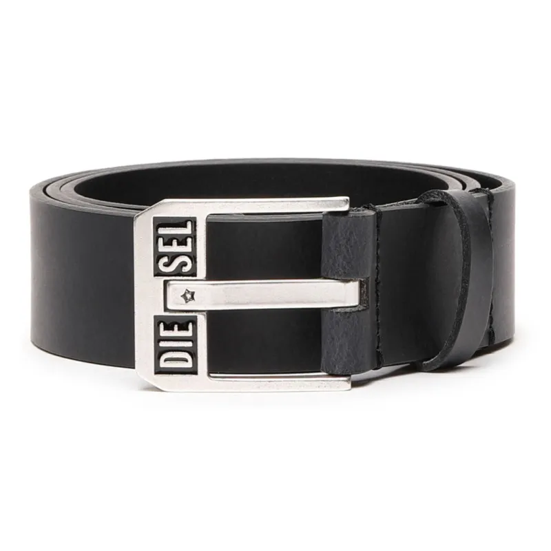 DIESEL Bluestar Ii Logo Buckled Belt-0