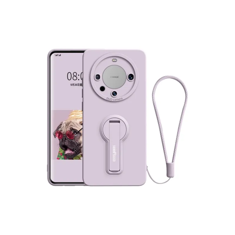 GGUU Solid Color Quiet Luxury Phone Cases Compatible With Mate60/Pro/Pro+ Skin Friendly Touch-3