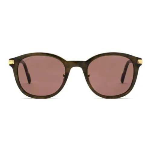 CARTIER Acetate Oval Sunglasses Men's Green