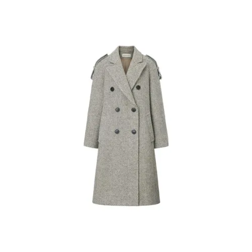 Carven Coats Women's Gray