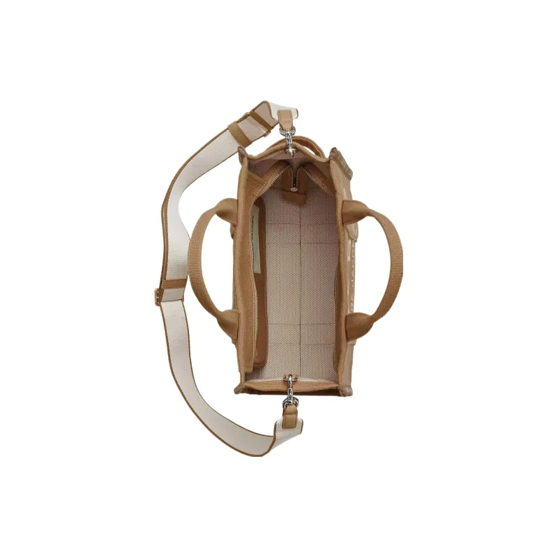 MARC JACOBS The Medium Jacquard Tote Bag Camel-4