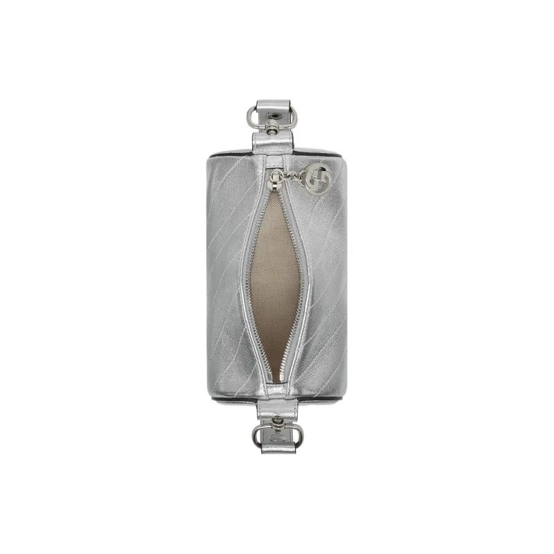 GUCCI Blondie Leather Pen Case Bag Handbag Shoulder Bag Women's Silver-7