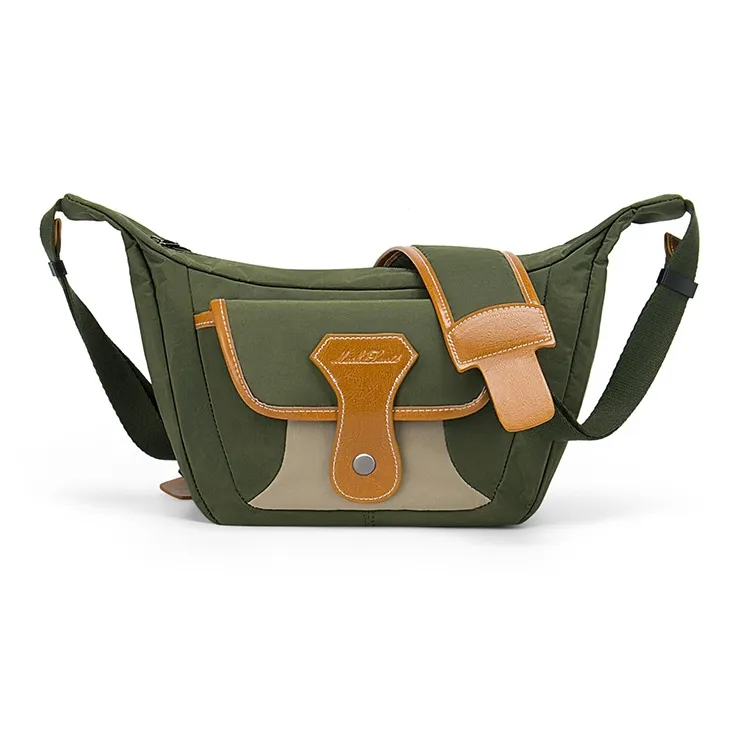 MashaLanti Synthetic Leather Crossbody Bag Cell Phone Pouch Fanny Pack Regular Unisex Green-0