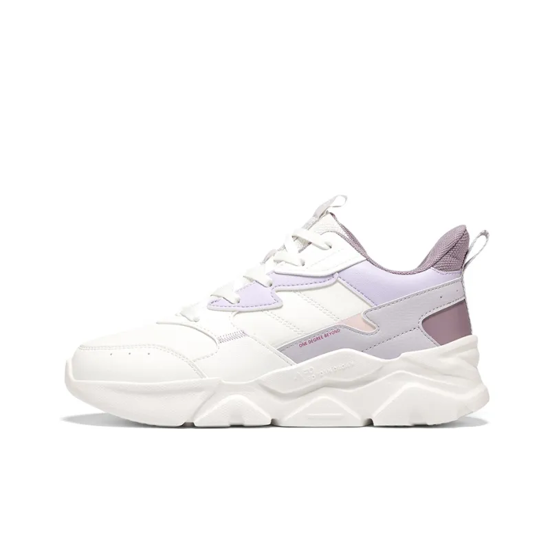 361° Warm Low Top Casual Shoes Women's Purple White-0