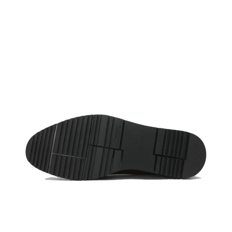 CROWN Dress Shoes Men Low Top Brown-4
