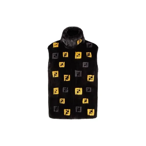 FENDI Vests Men Black