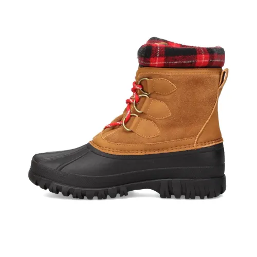 Skechers Warm Wear Resistant Cushioning Short Snow Boots Women's Brown Black
