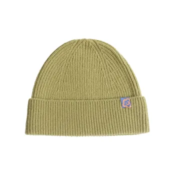 LOST PATTERN 80% Wool 20% Recycled Nylon Beanies Women's Mustard Green