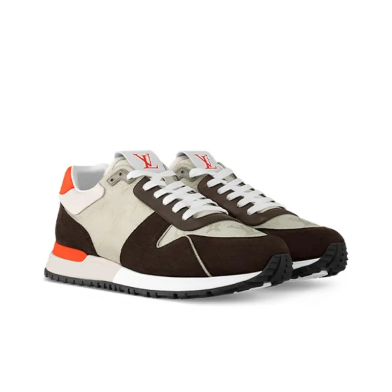 LOUIS VUITTON Run Away Low Top Casual Shoes Men's Mocha-2