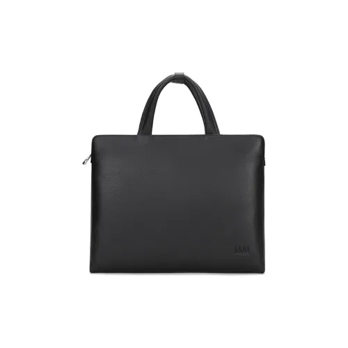 ELLE HOMME Top Grain Cow Leather Laptop Bag Briefcase Handbag Regular Men's Black
