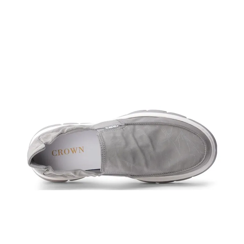 CROWN Casual Shoes Men Low Top Gray-3