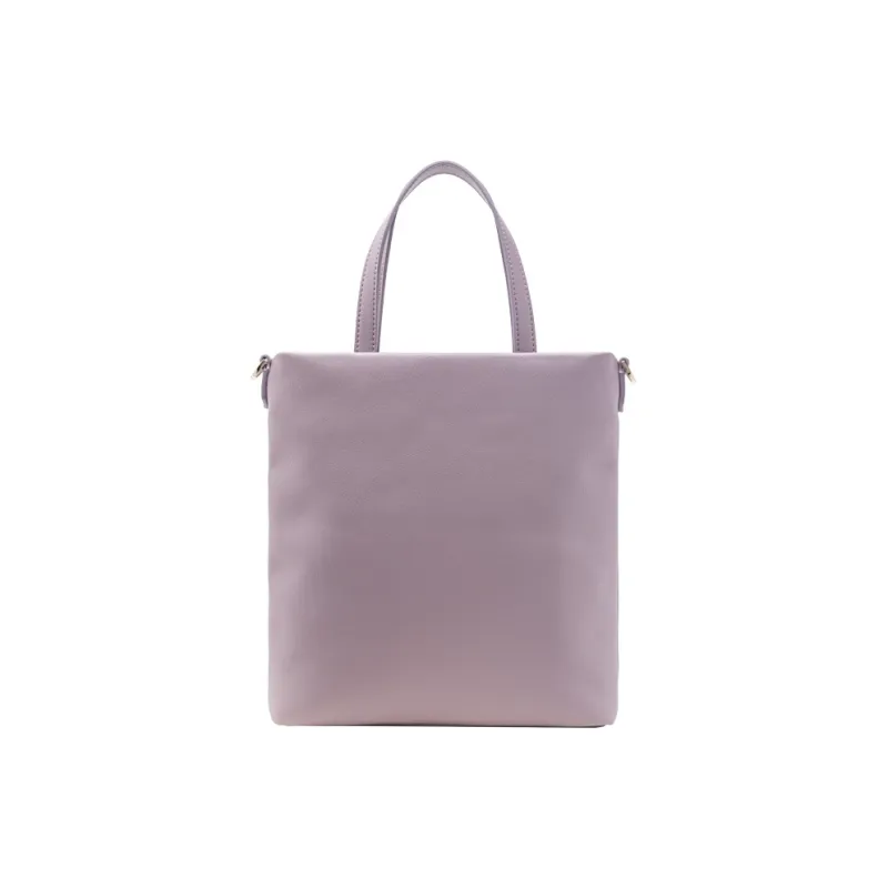 VANESSA HOGAN Cow Leather Tote Bag Shopping Bag Shoulder Bag Handbag Regular Women's Purple/Apricot-2