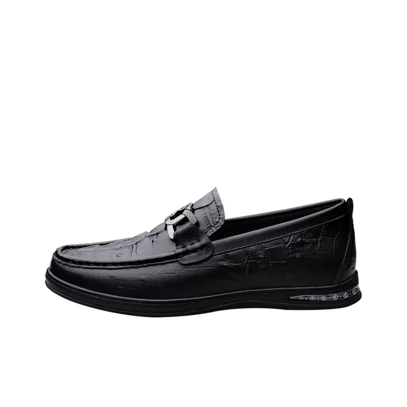 CKVUSAMG Gommino Loafers Unisex Black/Burgundy/Scarlet-14