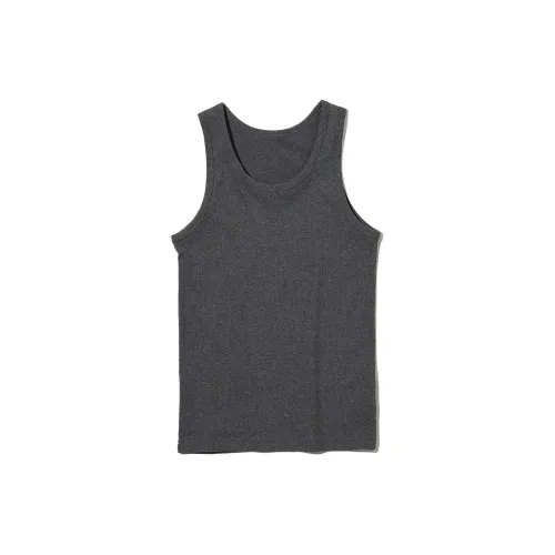 UNIQLO Tank Tops Unisex Dark Gray