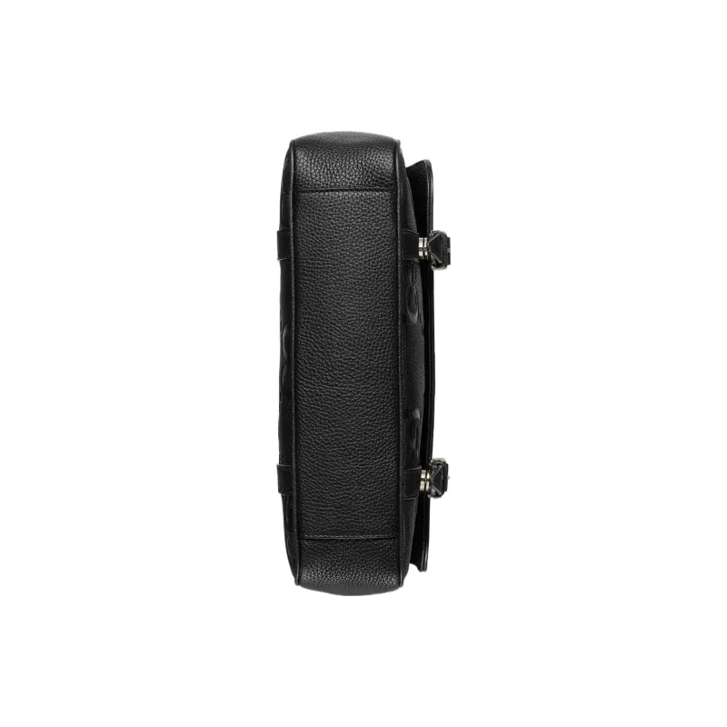GUCCI Leather Messenger Bag Shoulder Bag Crossbody Bag Medium Size Men's Black-6