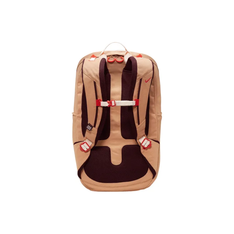 Nike Polyester Backpack Regular Unisex Amber Brown & Night Chestnut & Bright Deep Red-2