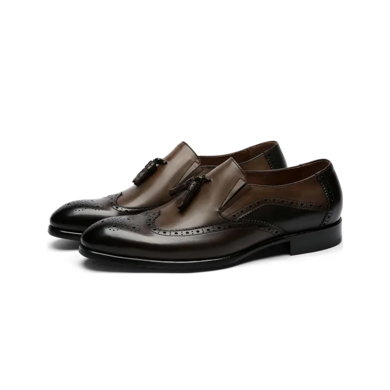 CROWN Loafers Men Dark Brown-2
