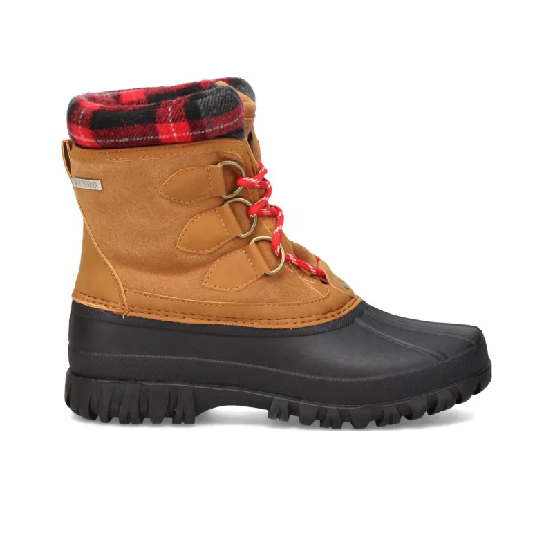 Skechers Warm Wear Resistant Cushioning Short Snow Boots Women's Brown Black-1