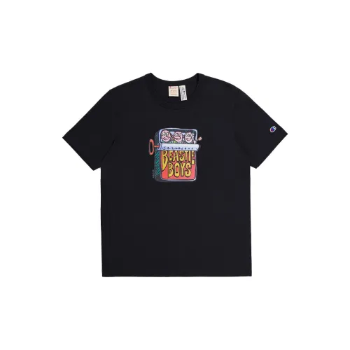 Champion X Beastie Boys Co-brand T-Shirts Men Black