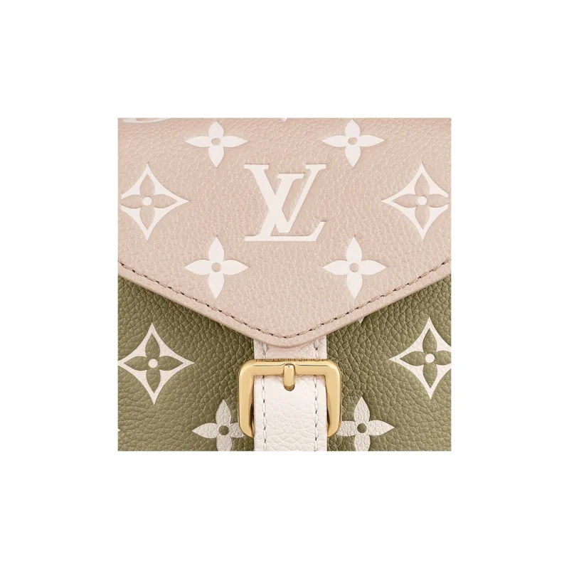 LOUIS VUITTON Tiny Backpack Khaki Green/Beige/Cream-4