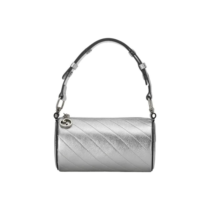 GUCCI Blondie Leather Pen Case Bag Handbag Shoulder Bag Women's Silver-0
