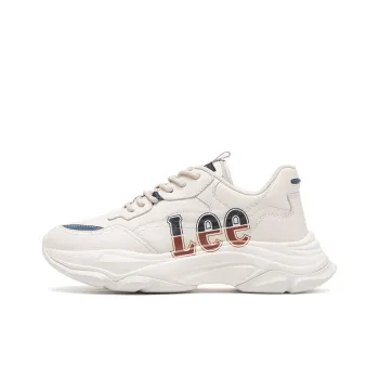 Lee Breathable Height Increasing Low Top Chunky Sneakers Women's White