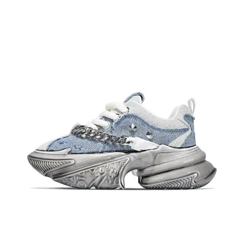 SALAXI Abrasion Resistant Height Increasing Low Top Casual Shoes Unisex Blue