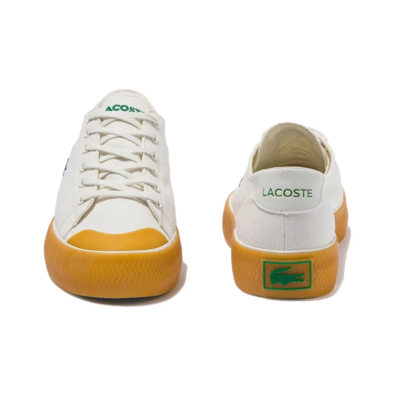 LACOSTE Gripshot Low Top Skateboard Shoes Women's Beige-2