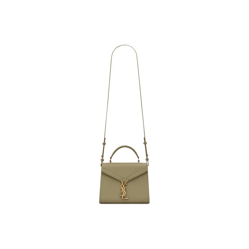 SAINT LAURENT Calfskin Shoulder Bag, Crossbody Bag, Handbag Mini Women's Earth Green-1