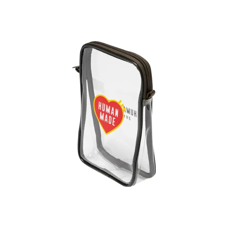 HUMAN MADE PVC Cell Phone Pouch, Shoulder Bag, Crossbody Bag Medium Size Unisex Olive Umber-4