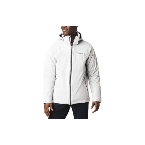 Columbia Windbreaker Jackets Men White