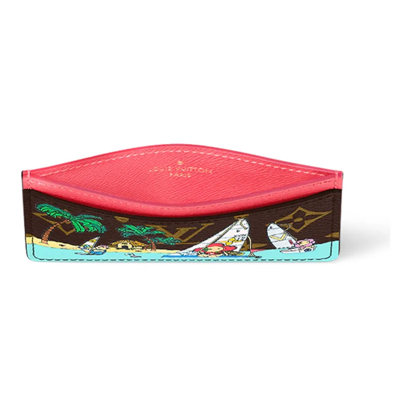 LOUIS VUITTON Card Holder Dragon Fruit Pink-3
