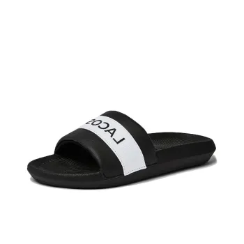 LACOSTE Slide Slippers Women's Black White